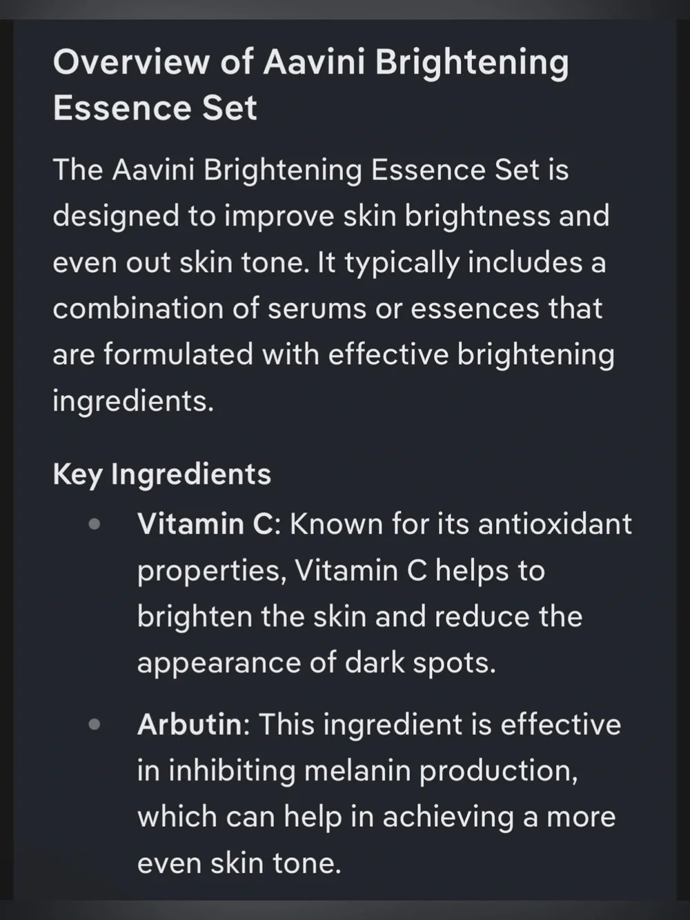Aavini Vitamin C Brightening Essence Serum 3 seperate vials